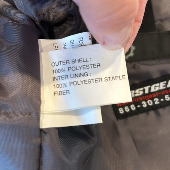 First Gear Women’s Motorcycle Riding Jacket Baby Pink White Pinstriped Mob Wife - Picture 10 of 16